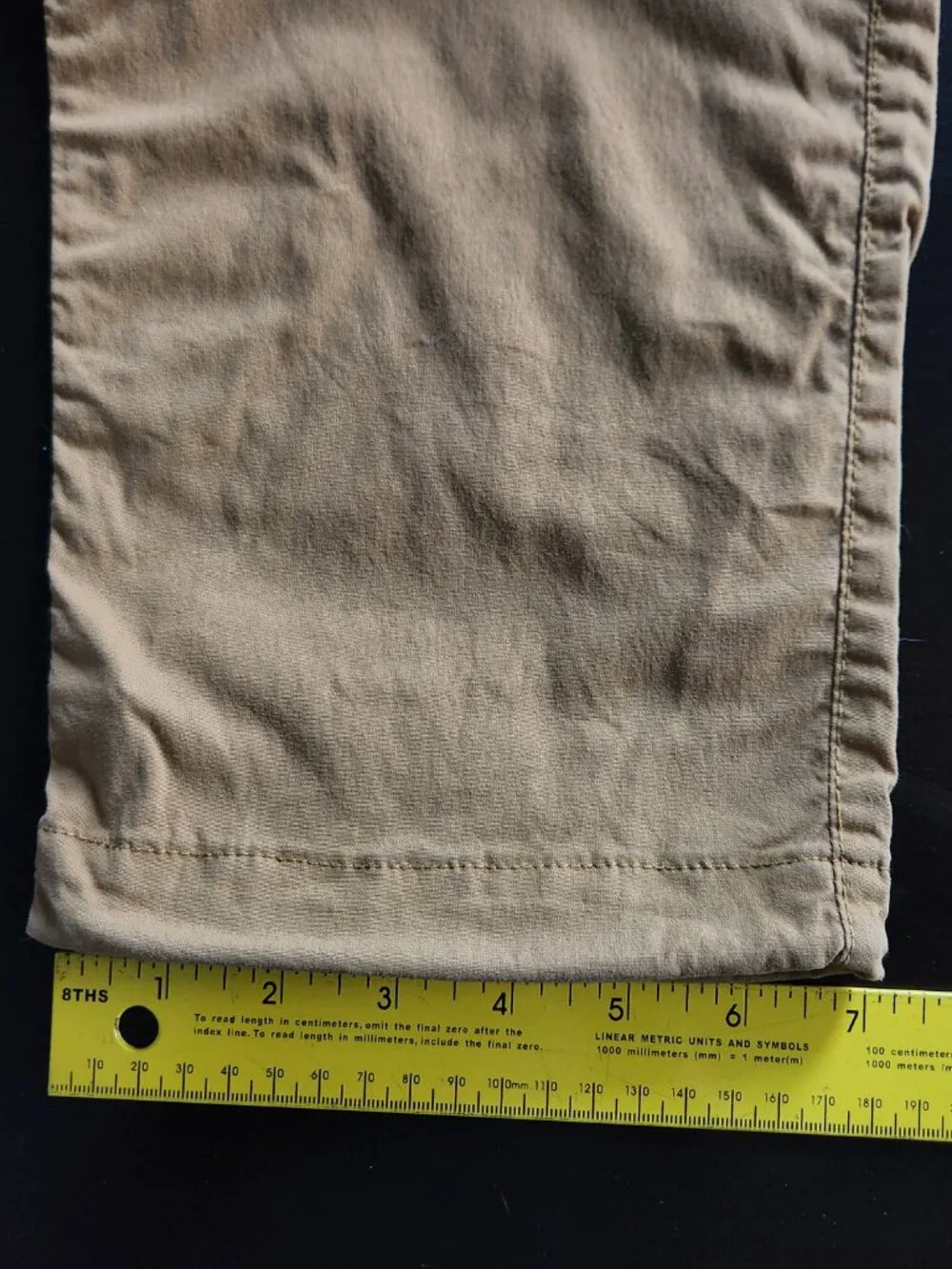 The North Face Men's Nylon Pants Size 30 - Khaki Hiking Travel Zip Pocket